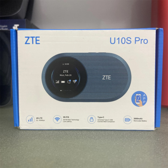 ZTE U10S Pro 4G LTE WiFi 6 Pocket WiFi